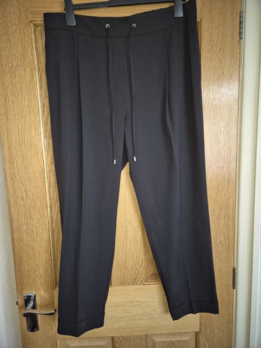 Black elasticated waist - black,