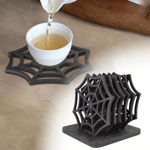 Gothic halloween coasters set - gothic,
