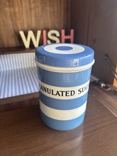 T G Green Cornishware Granulated Sugar Caddy 18cm Green Church Gresley AF