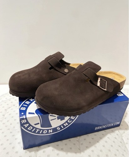 Birkenstock boston mocha suede - birkenstock,