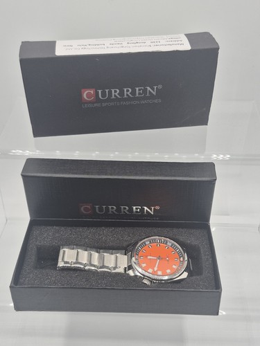 Curren mens orange dial - mens,