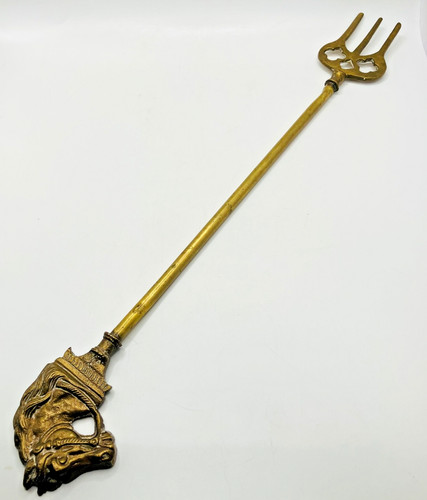 Antique brass equestrian - antique,