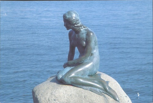 The little mermaid statue - the,