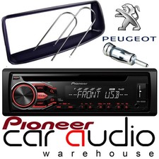 Peugeot 206 Pioneer CD MP3 USB AUX Amber Car Stereo Radio Player & Fitting Kit