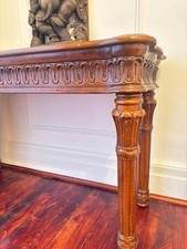 Antique Oak Carved Side Table
