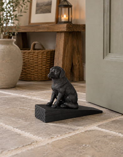 Cast iron effect labrador dog - iron,