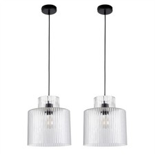 Set of 2 Modern Matt Black