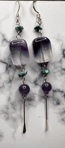 Sterling silver amethysts and - silver,