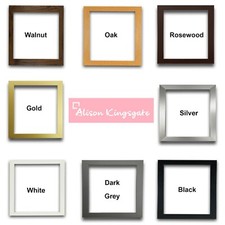 Square Picture Frames Black Photo Frames Wood Effect White Oak Walnut Frame
