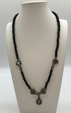 Antique micro mosaic necklace - mosaic,