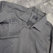 Eterna Black Line Stripe Shirt