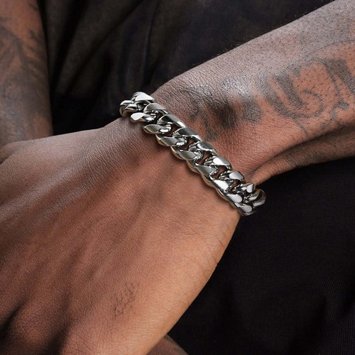 Cuban chain mens bracelet - cuban,