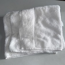 EX Hotel Hand Towels Pack of 8 100% White Cotton Bath Towels