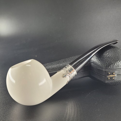 Smooth apple meerschaum pipe - , &