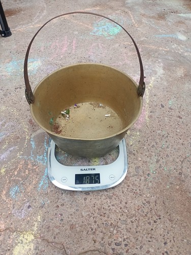 Vintage antique brass - antique, pan