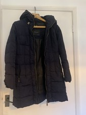 Zara Basic Navy Puffer Coat