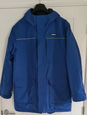 Lands' End blue waterproof lined insulated coat Size L NEW