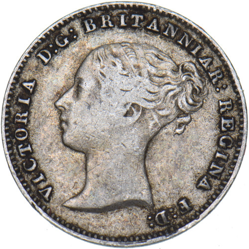 1843 threepence victoria - threepence,
