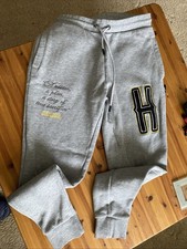 Hoodrich Men's Light Grey Jogging Bottoms Size Small