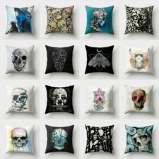 Cushion Cover Art Skull  Throw
