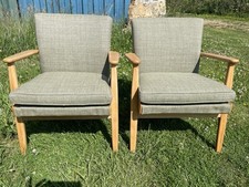 A Pair Of Reupholstered Parker Knoll Model 733