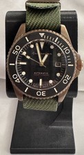 Rare Spinnaker Tesei Bronze Swiss Automatic Black & Bronze Diver - Boxed 