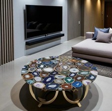 Mixed Agate Coffee Table –
