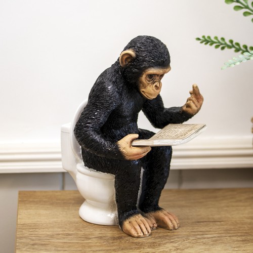 Cheeky monkey toilet - monkey, on