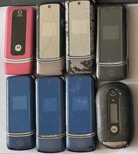 2000s Retro Motorola Flip Phones - KRZR K1, W375, U6 Pebl - WORKING Lot x8