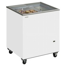 NEW TEFCOLD IC200SC SMALL GLASS LID ICE CREAM FREEZER DISPLAY+ FREE DELIVERY!!  