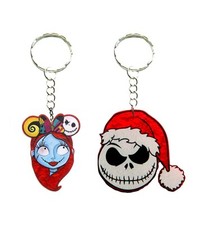 Jack Skellington or Sally acrylic charm keyring Nightmare Before Christmas