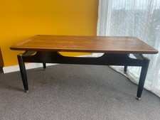 G Plan Librenza E Gomme Coffee Table Vintage with Adjustable Brass Feet