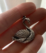 Beautiful Vintage Silver Swan