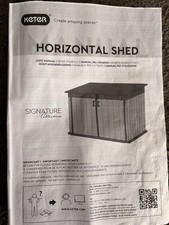 KETER - Horizontal Shed  -
