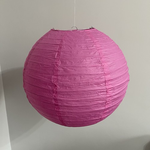 20x pink paper lanterns - pink,