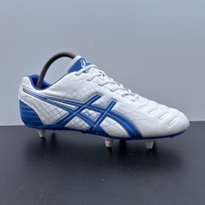 ASICS Jet Sg White Football/Rugby Boots Soft Ground Size Uk 8.5