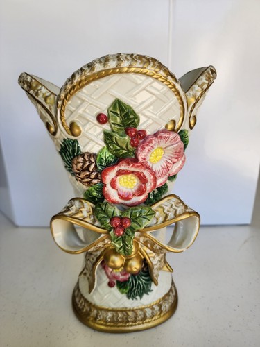 Fitz floyd flower christmas - &,