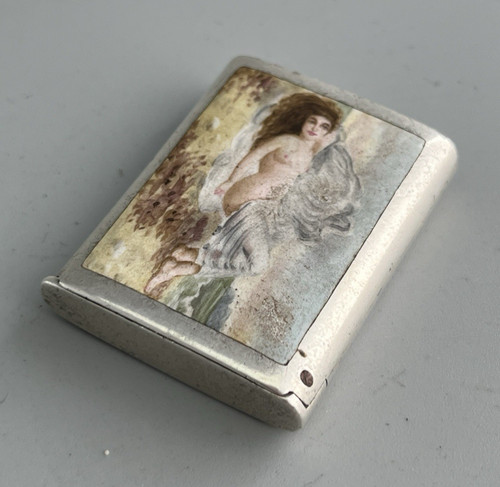 Victorian silver enamelled - &,