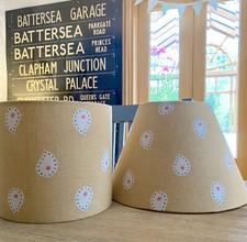 MADE TO ORDER LAMPSHADE SUSIE WATSON SAFFRON MIKA FABRIC