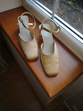 BHS WEDDING SHOES UK5 CHAMPAGNE / GOLD COLOUR - USED GOOD CONDITION  