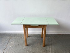 Mid-Century Vintage Draw-Leaf Kitchen Dining Table with Formica Top