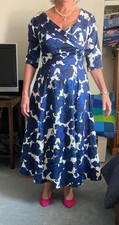 Bombshell Occasion Dress, blue