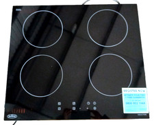 Belling 444410125 IHT6013 60cm Touch Control 4 Zone Black Induction Hob cooker