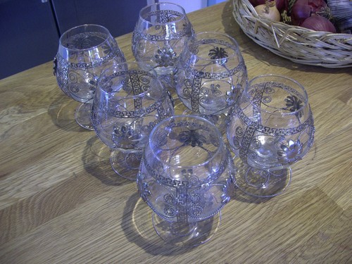 Brandy wine glasses - brandy, french