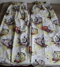 Vintage Horrockses Thomas The Tank Engine 80’s UK Curtains  Approx 52" L   44" W