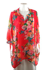 Nina Leonard Coral V Neck