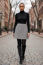 New Look Grey Mini Skirt Uk16