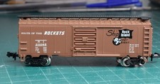 Bachmann n gauge box car Route of the Rockets