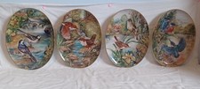 Four Reichenbach Wild Bird Decorative Wall Plates - Artwork by Ursula Band
