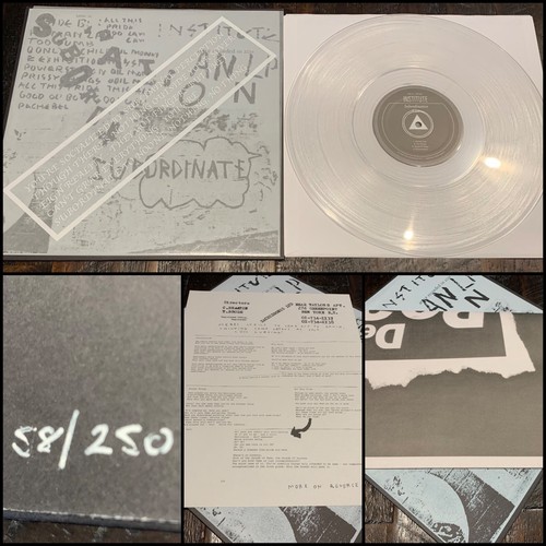 Institute subordination - institute, lp